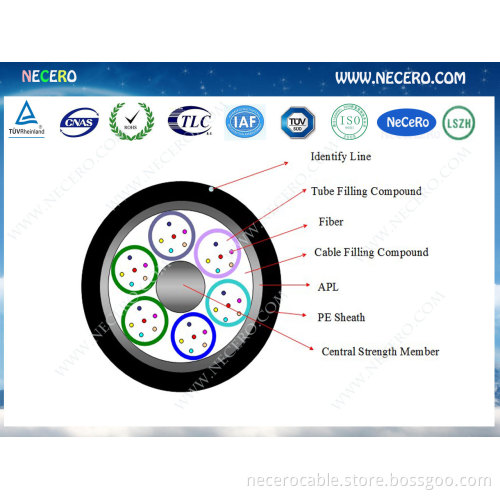 GYTA unitube optic fiber cable